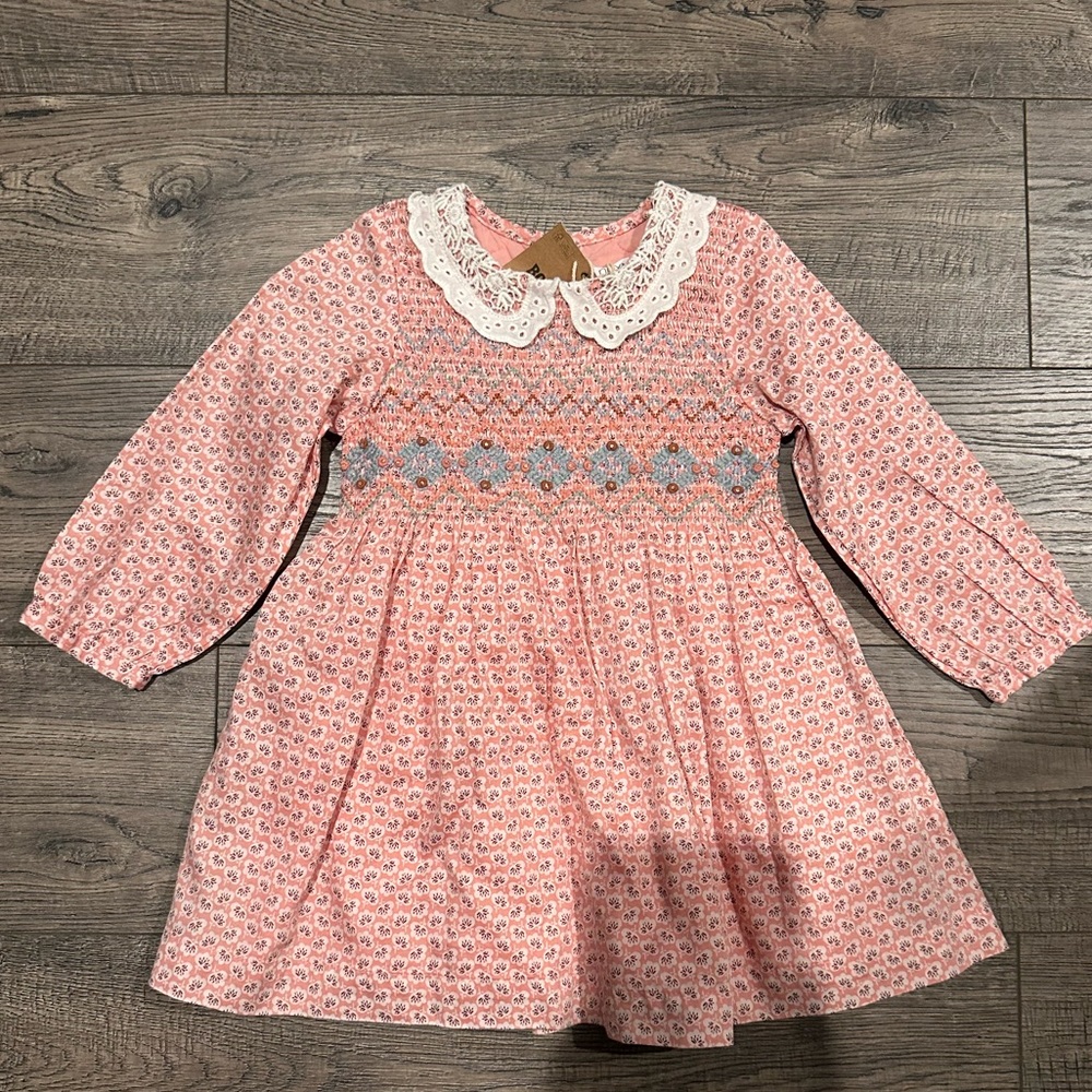 NWT Next pink floral dress //size 12-18M